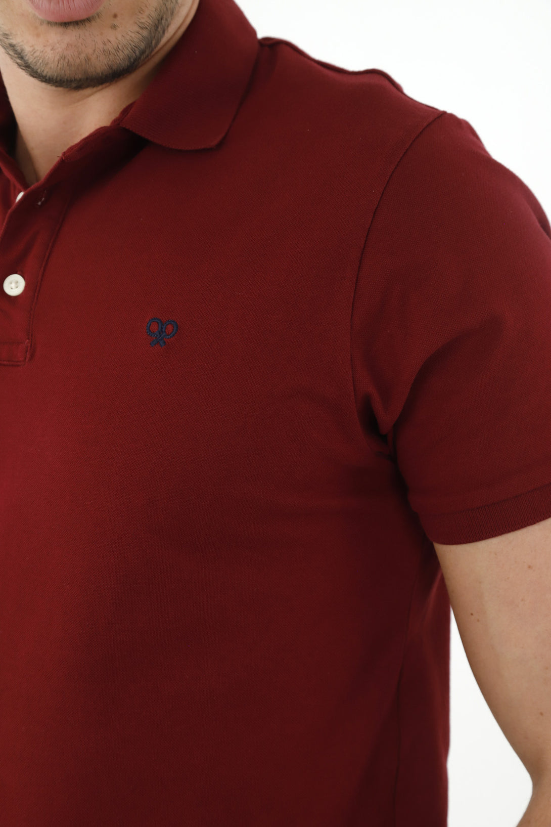 Polo roja para hombre