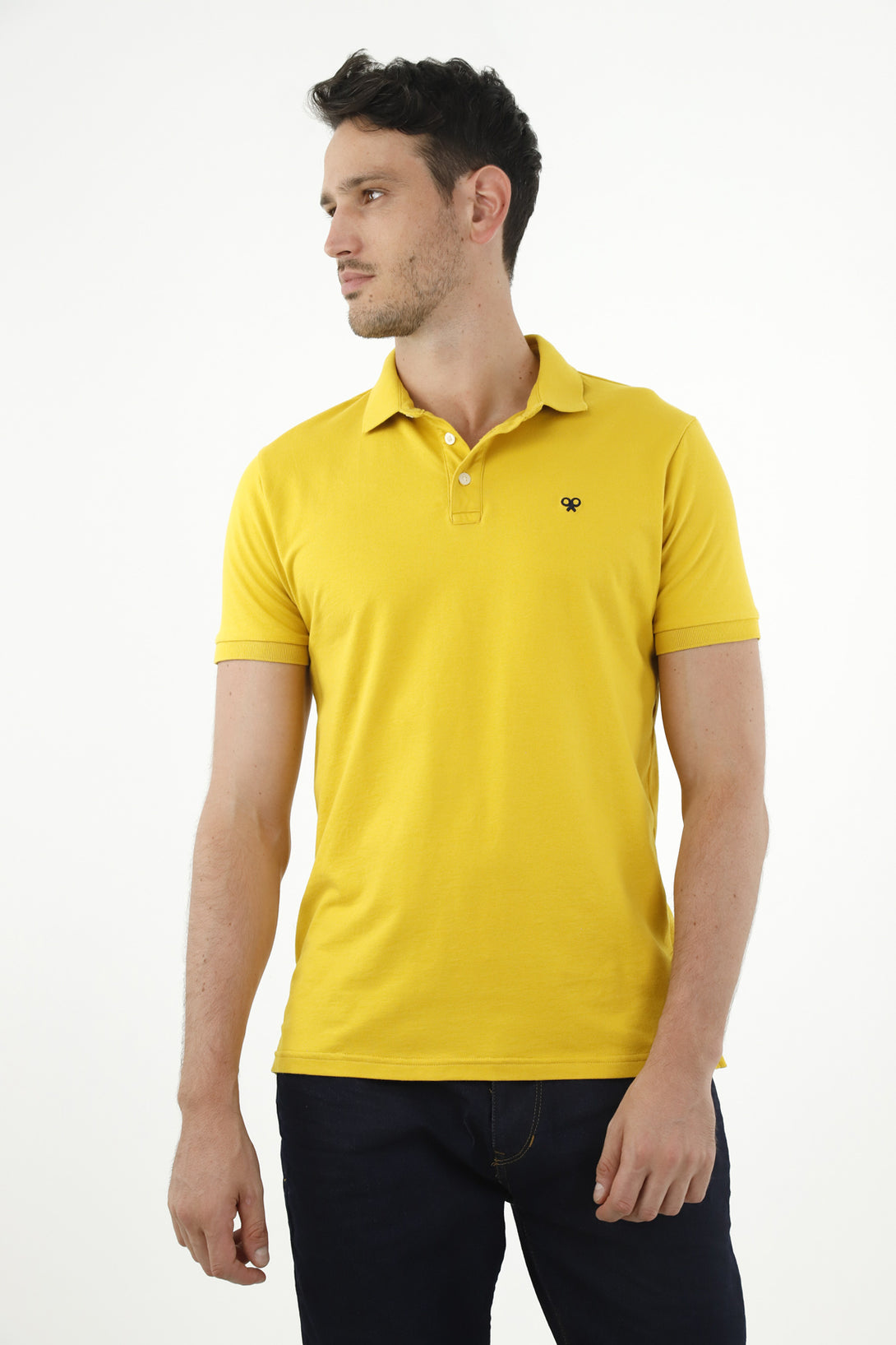 Polo amarilla para hombre