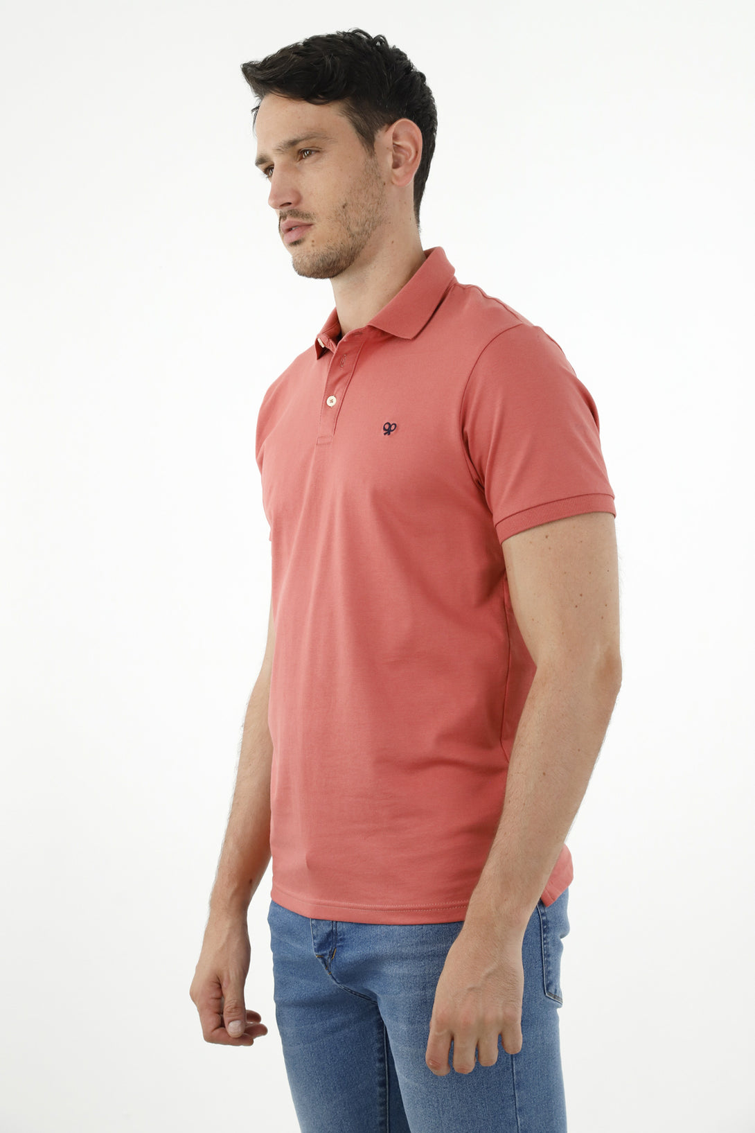 Polo rosada para hombre