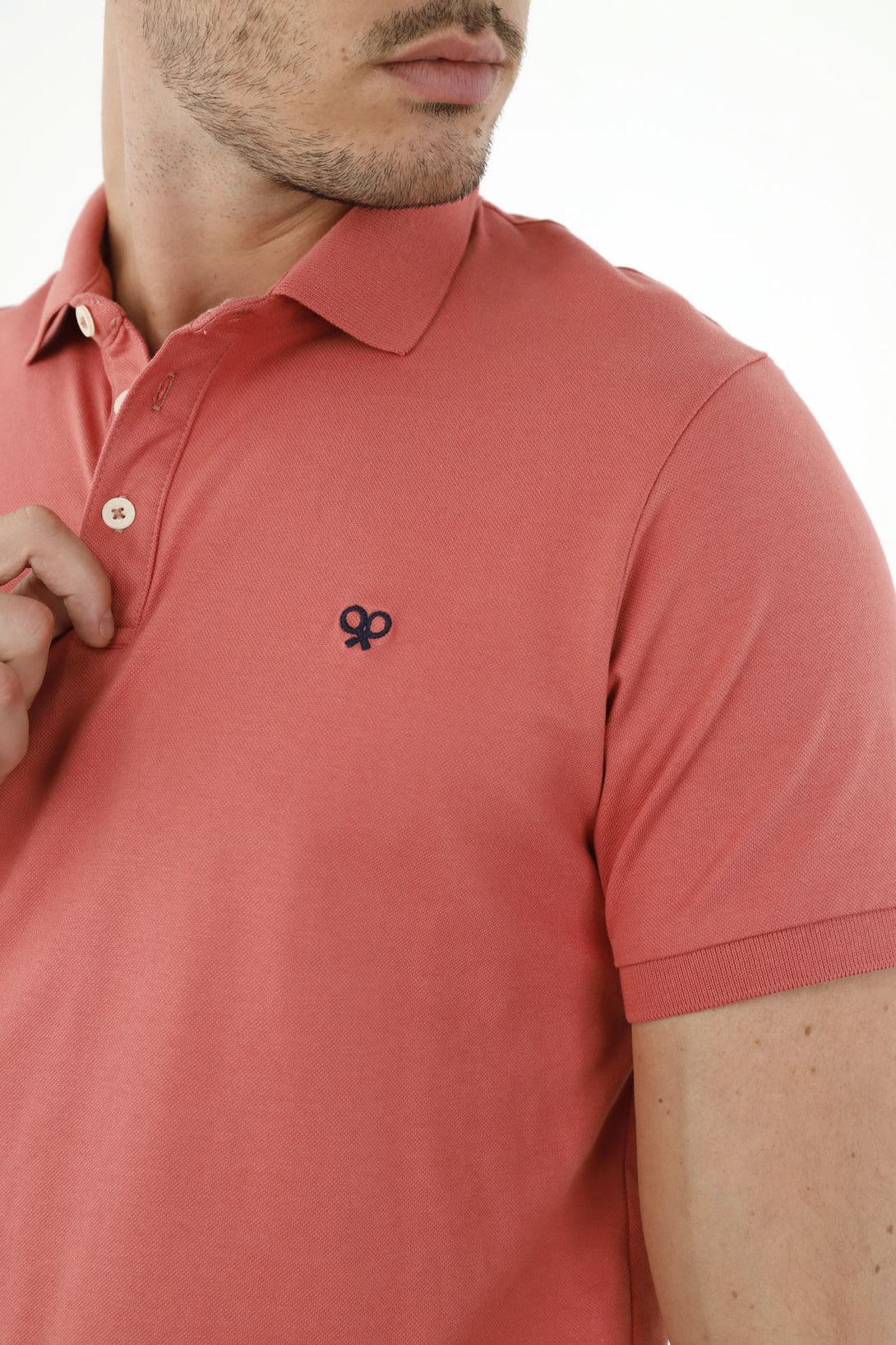 Polo rosada para hombre