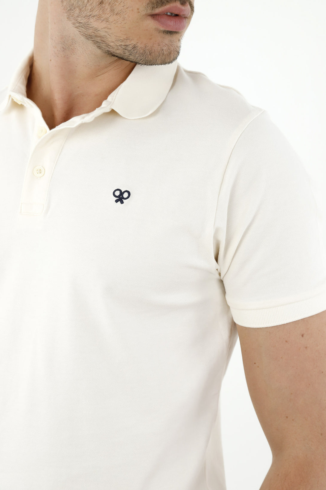 Polo blanca para hombre