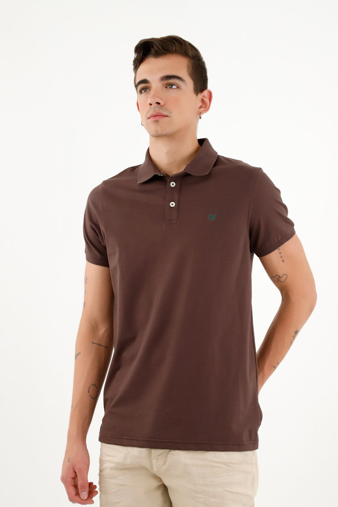 Men's Brown Polo Shirt