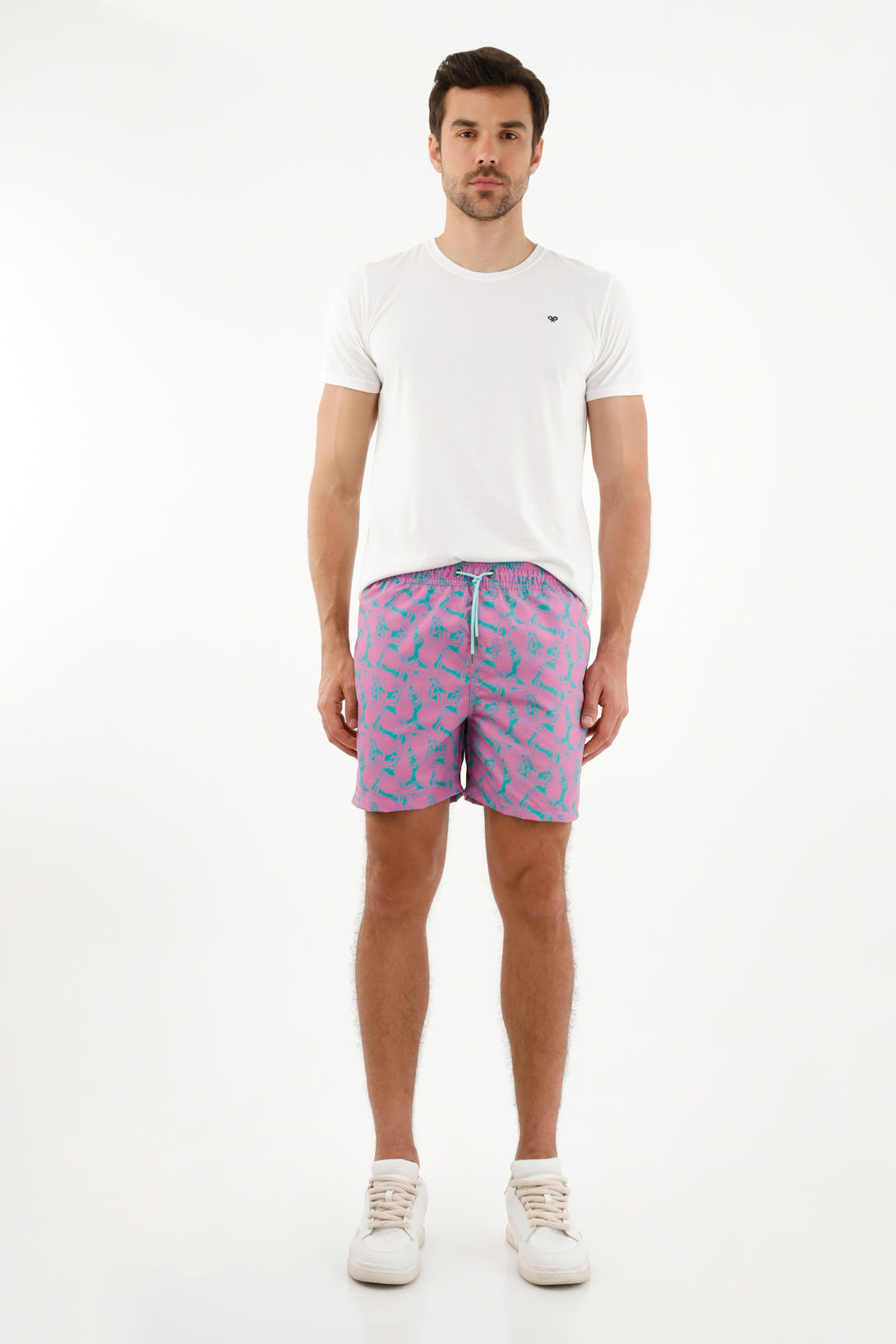 Pantaloneta estampada para hombre