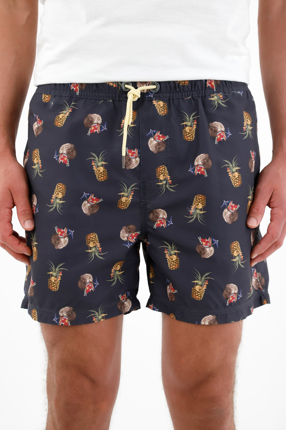 Men's Swim Trunks with Cocktail Print