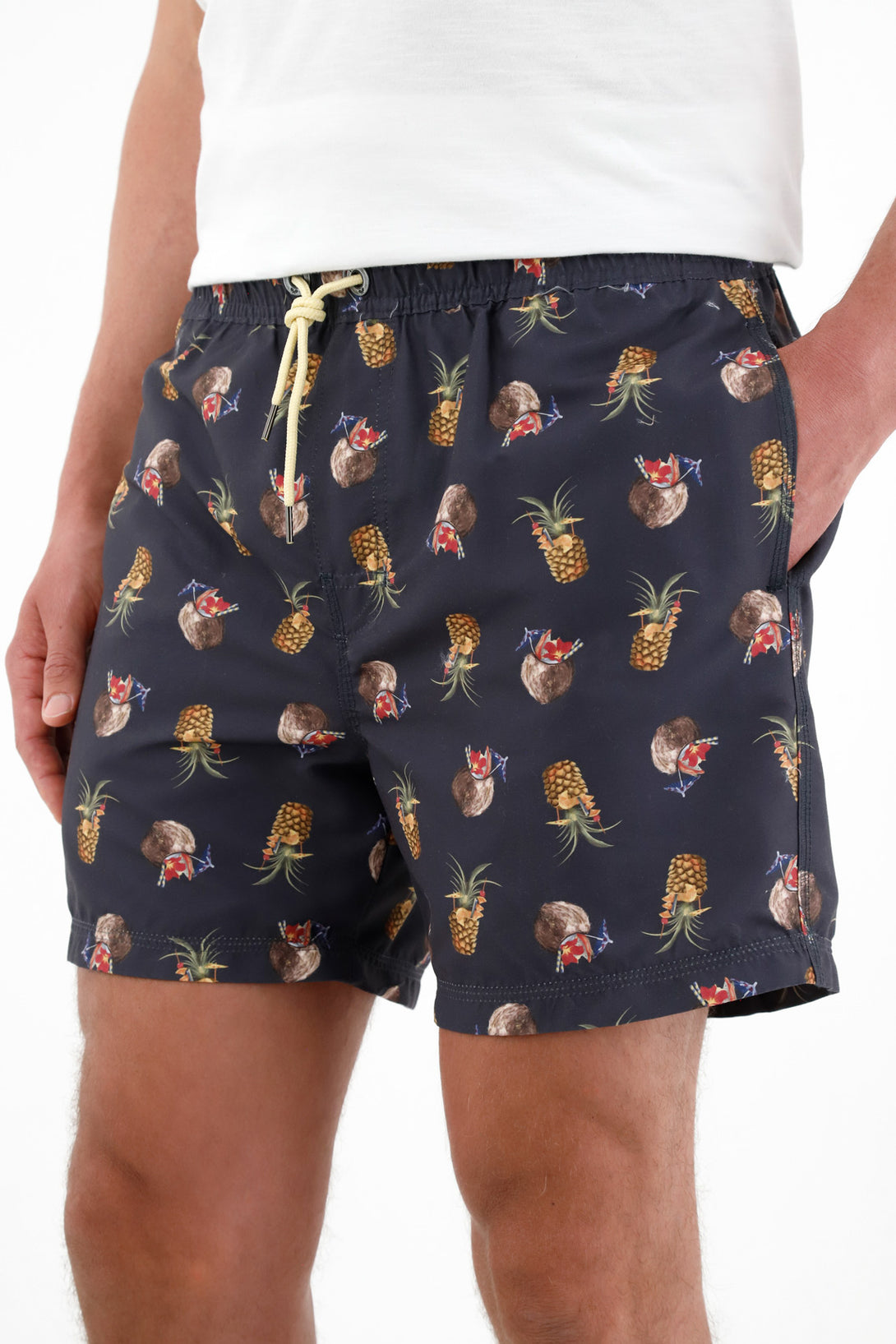 Men's Swim Trunks with Cocktail Print