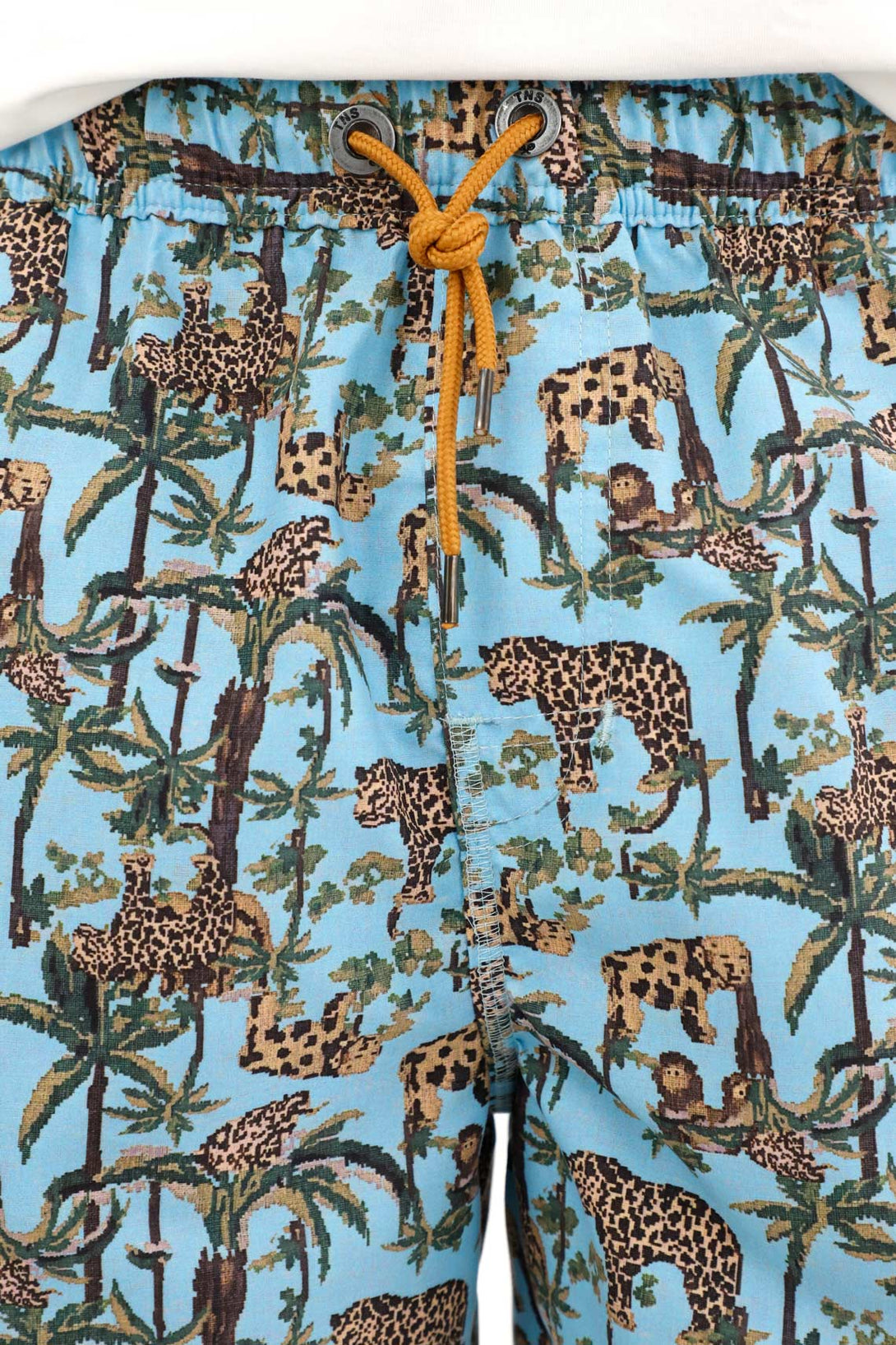 Men's jungle print swim trunks