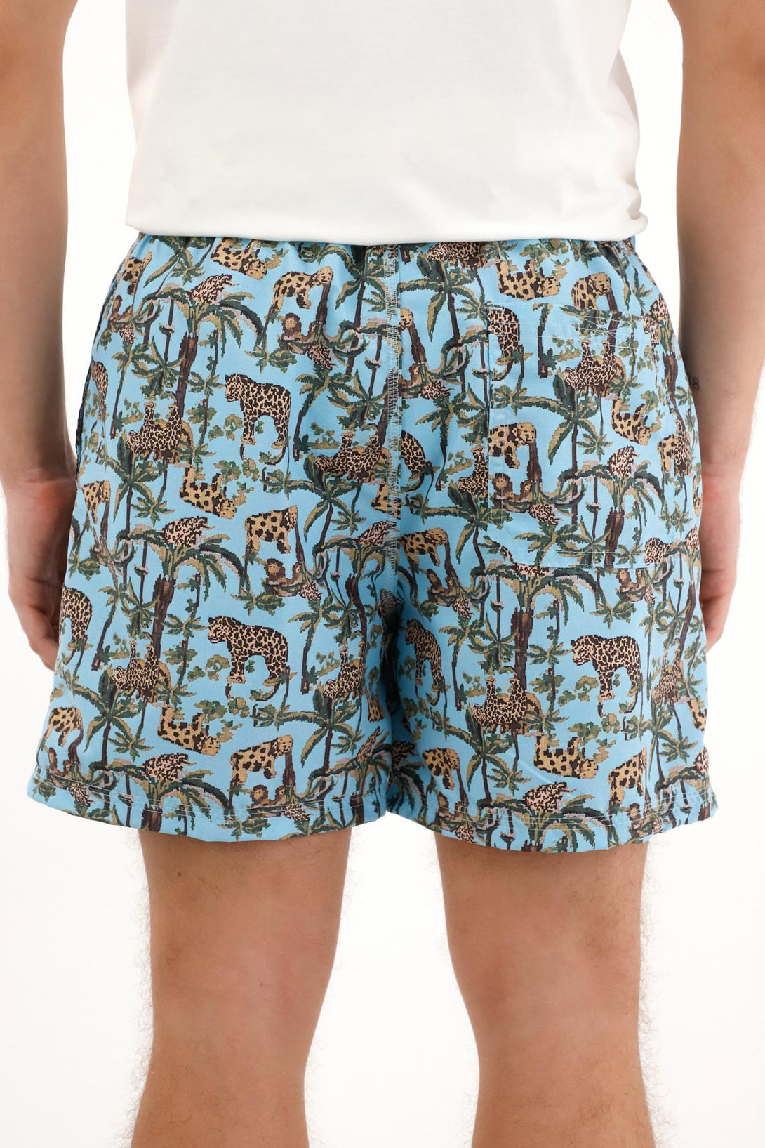 Men's jungle print swim trunks