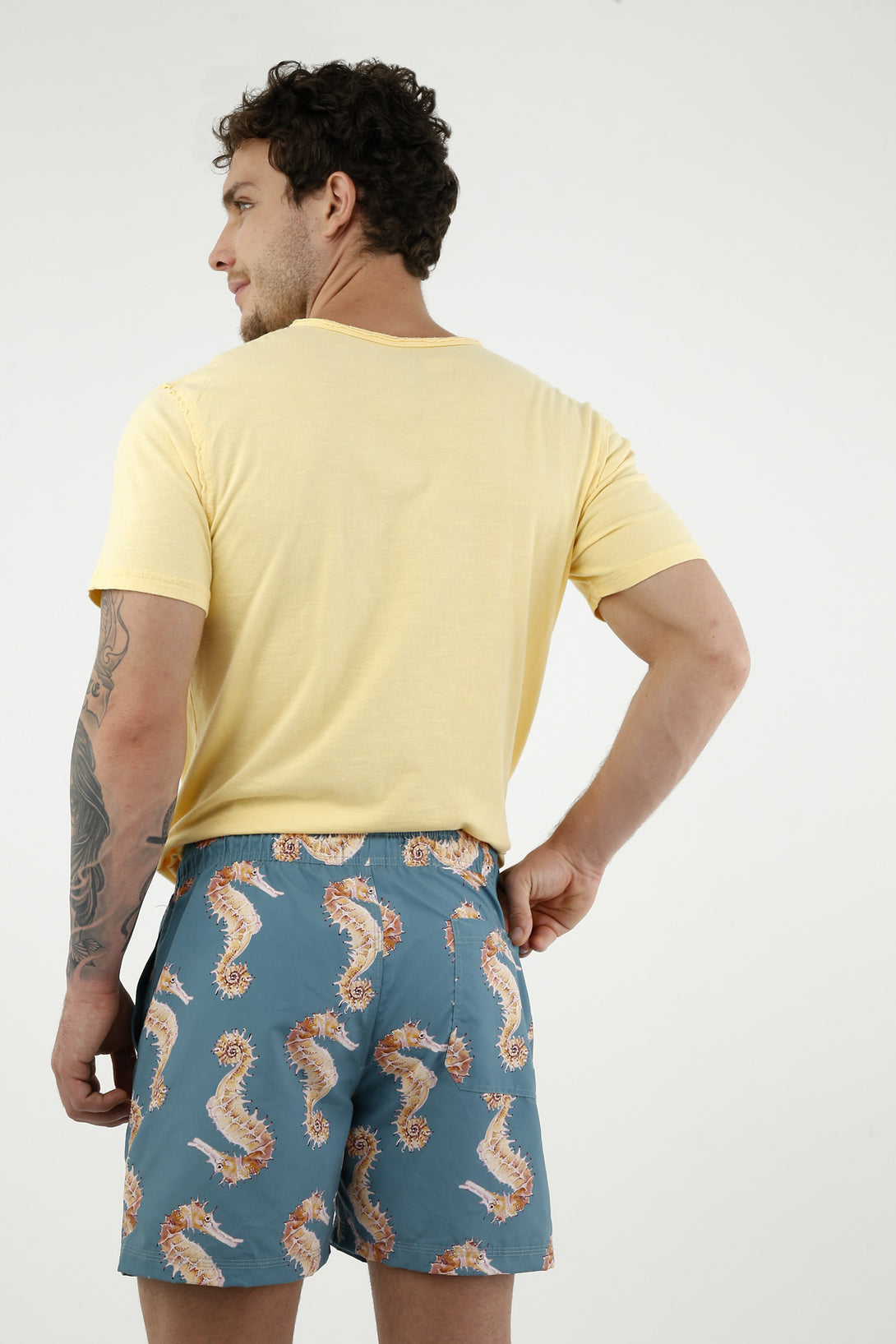 Pantaloneta verde para hombre