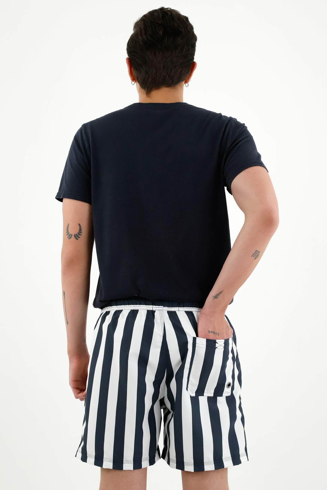 Pantaloneta de baño estampada para hombre