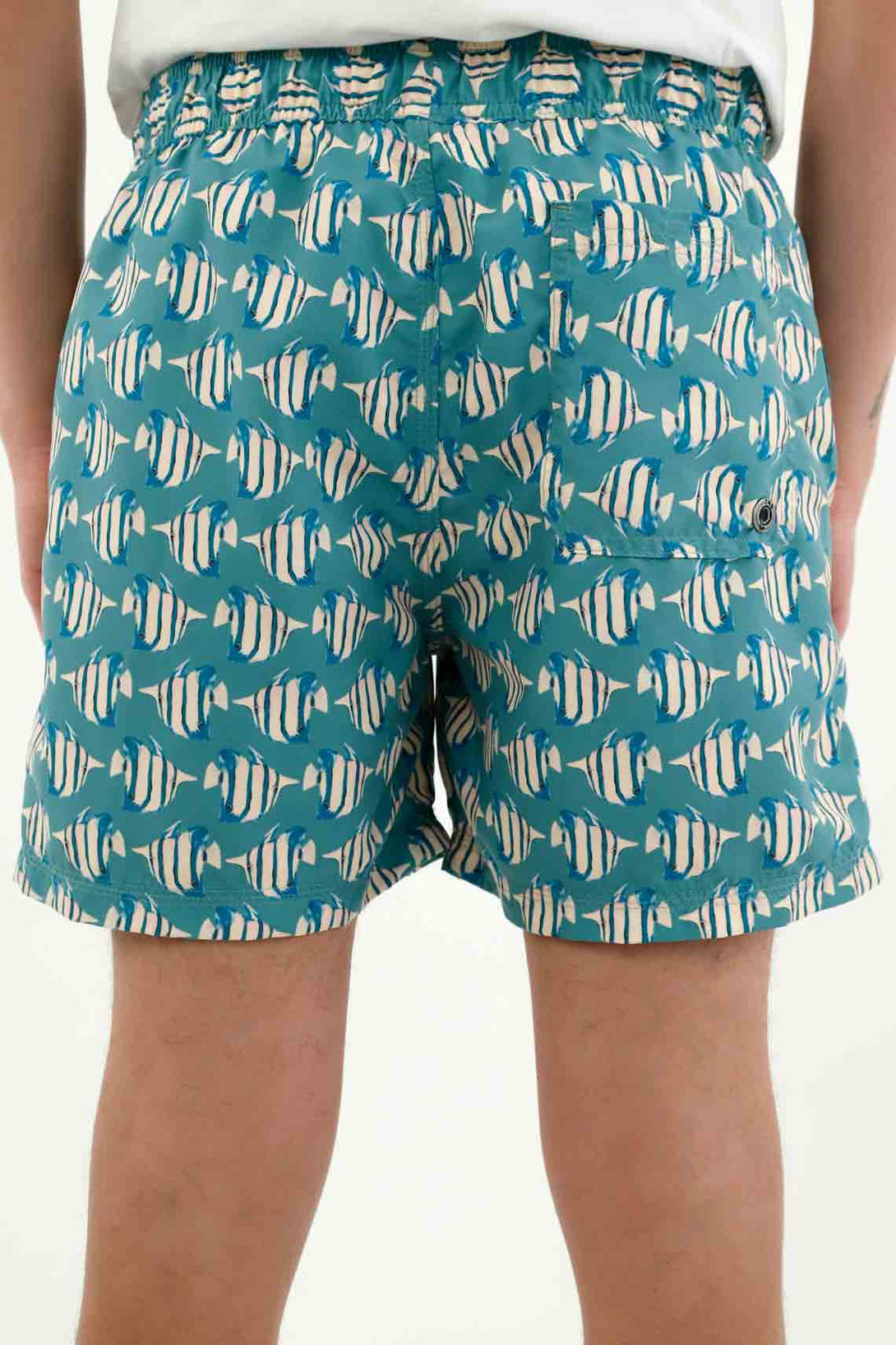 Men's Green Drawstring Swim Shorts