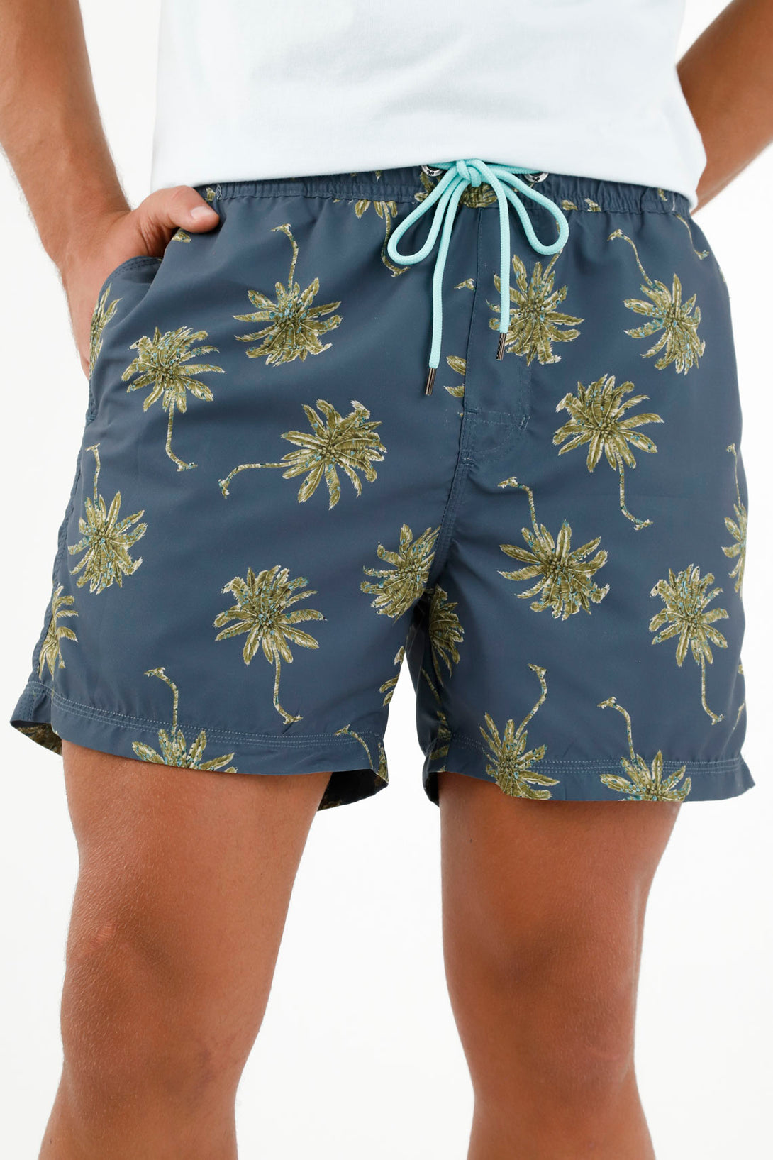 Men's Elastic Waist Swim Shorts