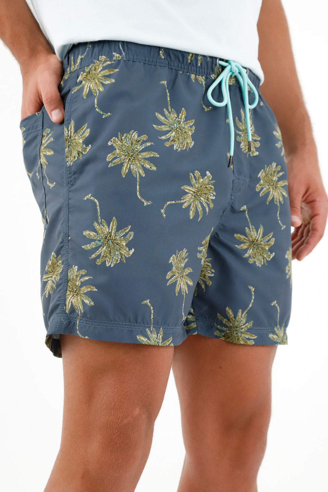 Men's Elastic Waist Swim Shorts