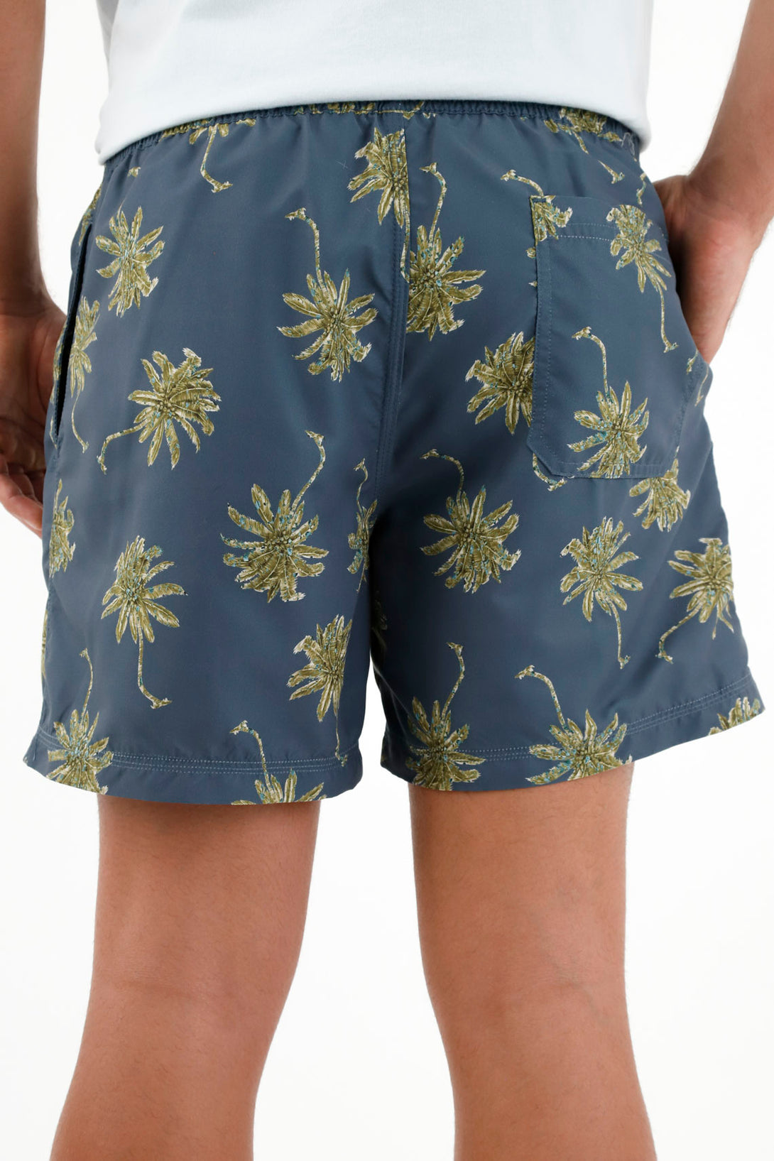 Men's Elastic Waist Swim Shorts