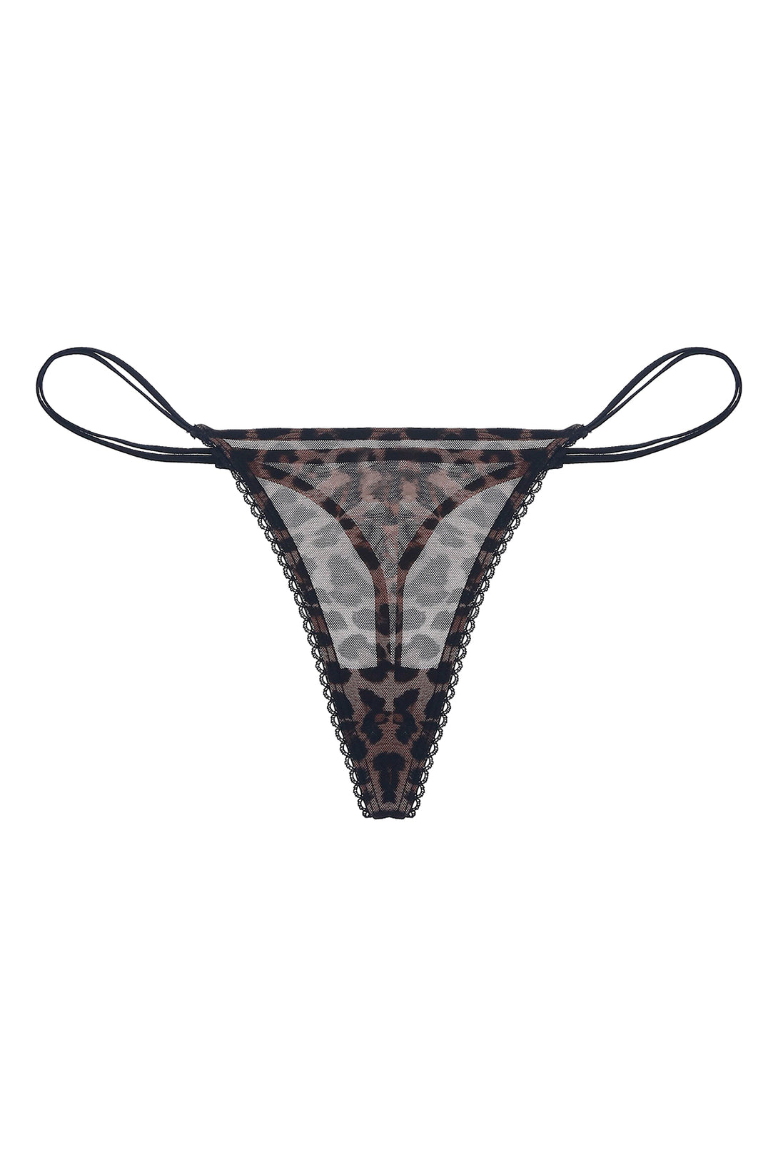 Top tipo bralette con estampado animal print para mujer