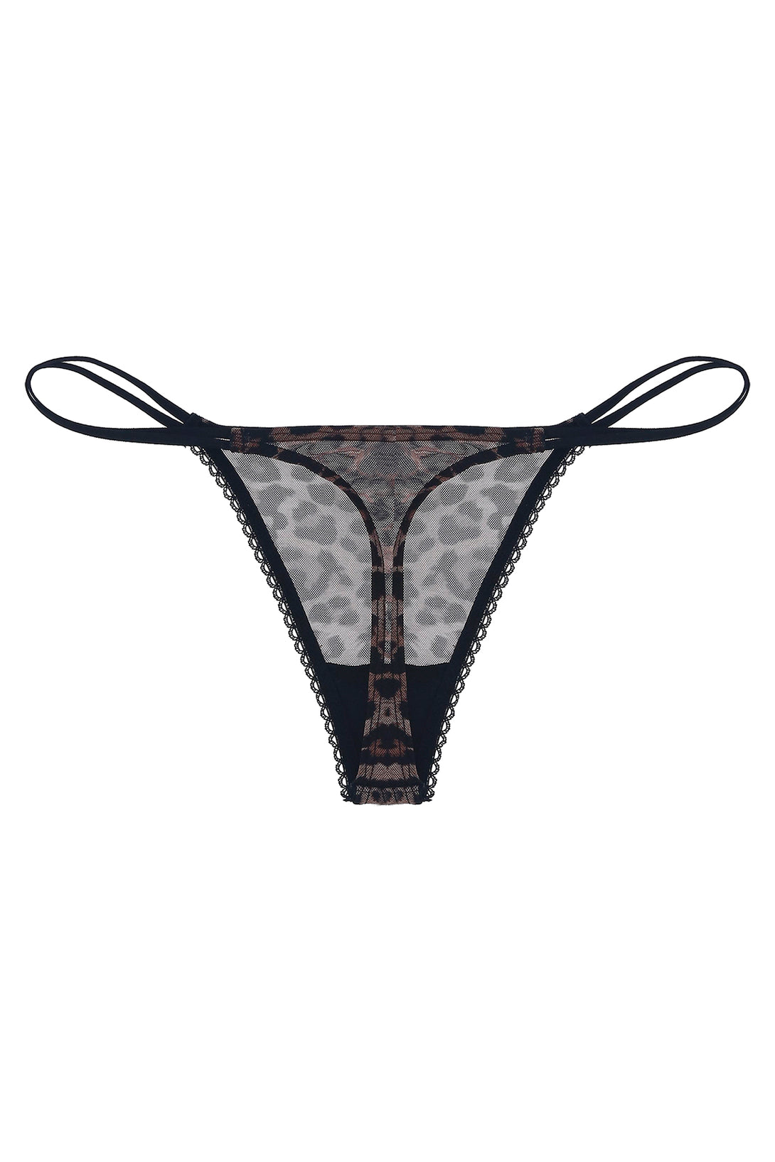 Top tipo bralette con estampado animal print para mujer