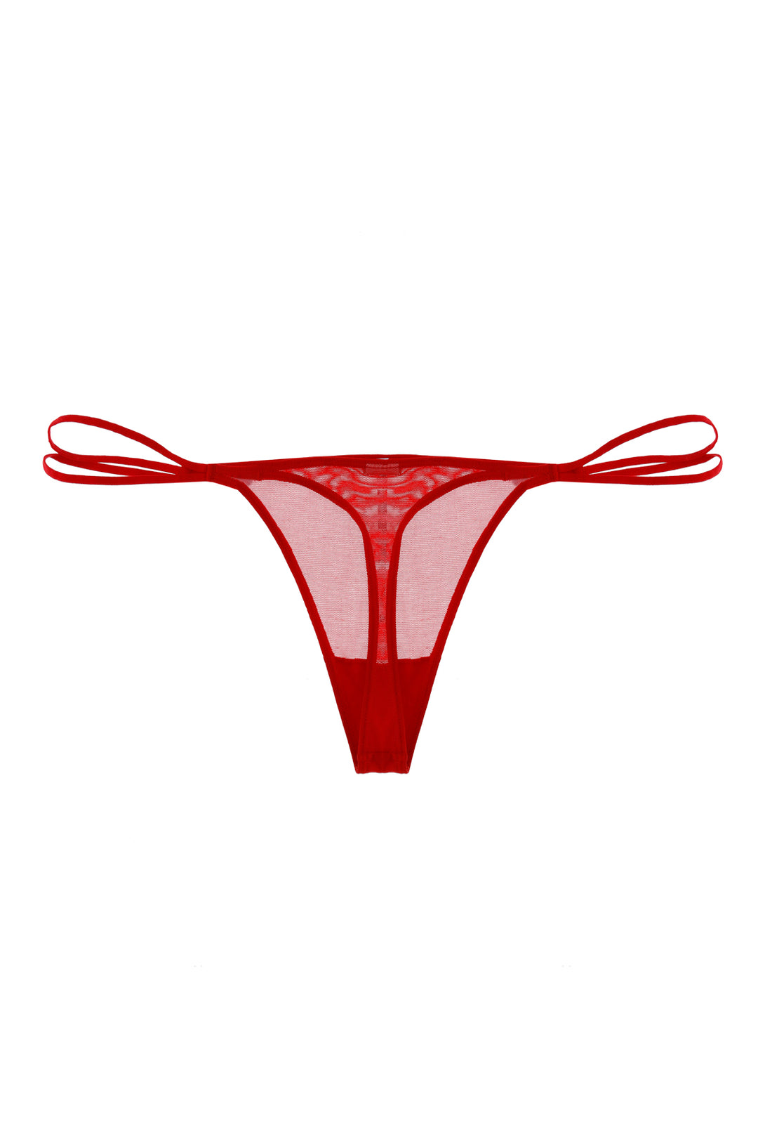 Women's Red Thong Panty