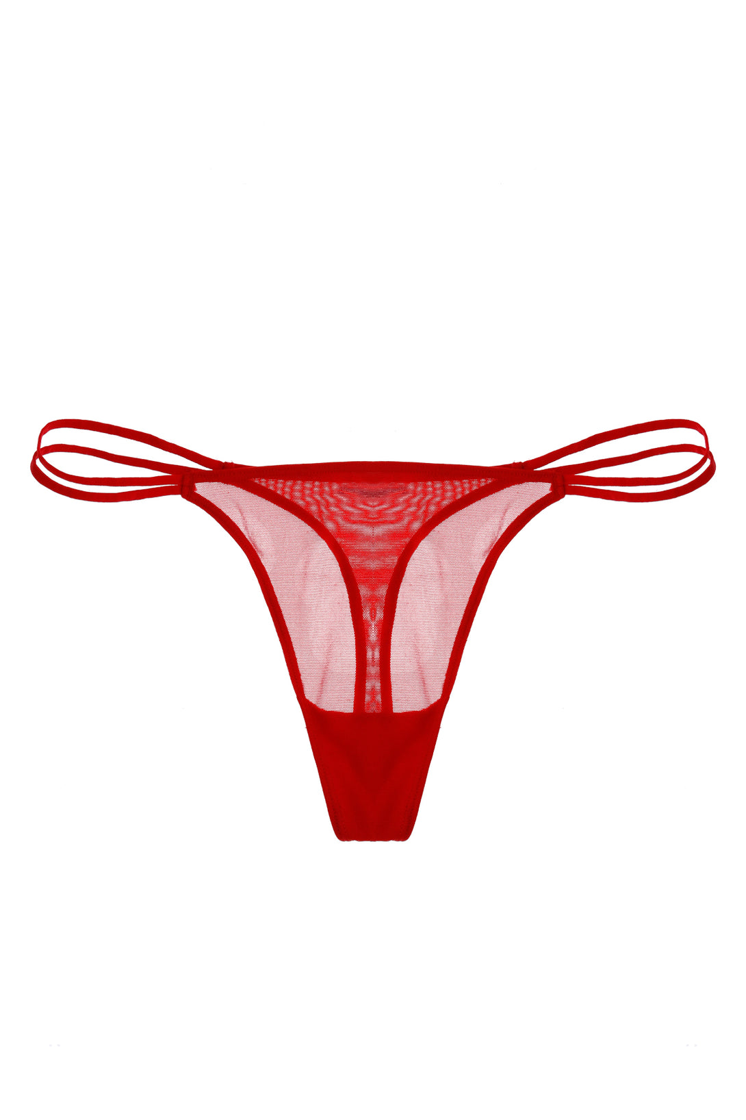 Panty rojo tipo tanga para mujer