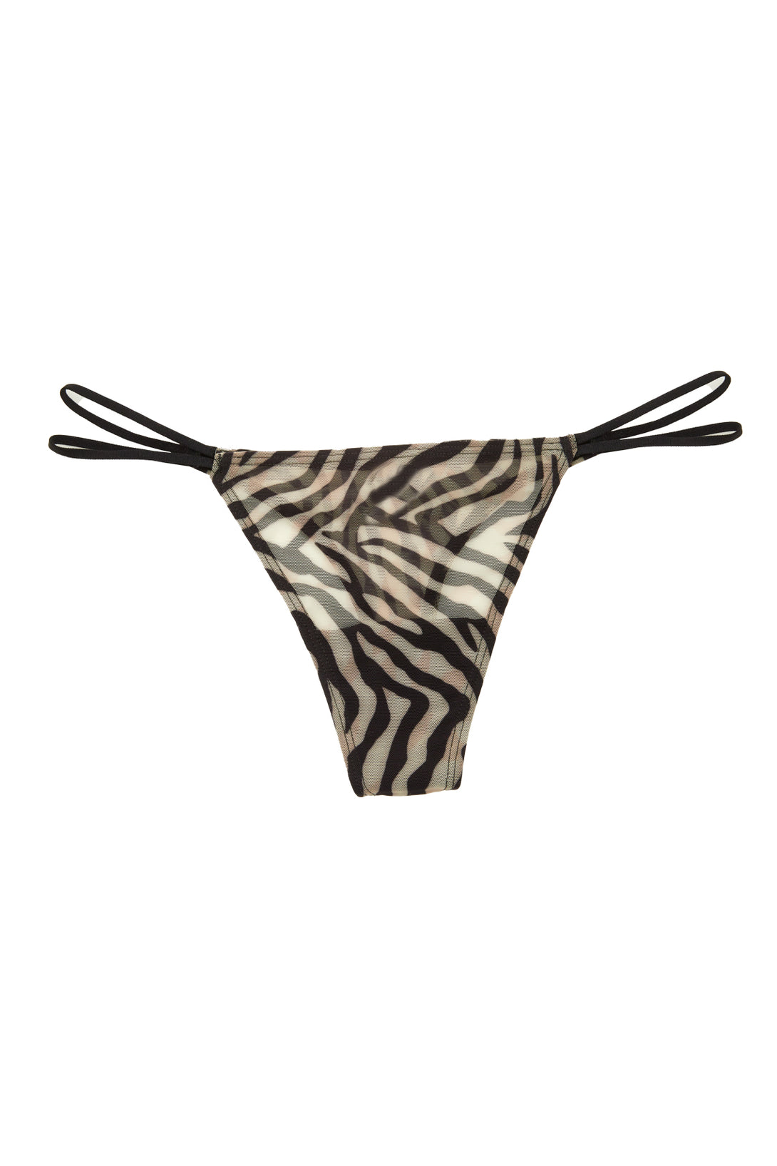 Panty traslúcido estampado animal print para mujer