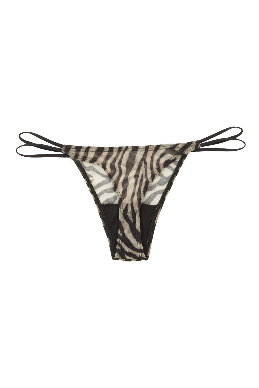 Panty traslúcido estampado animal print para mujer