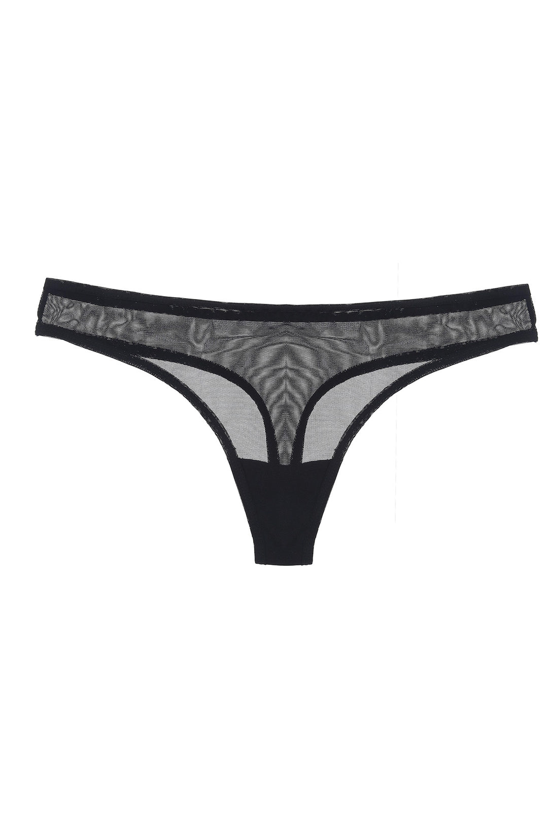 Panty negro en malla para mujer