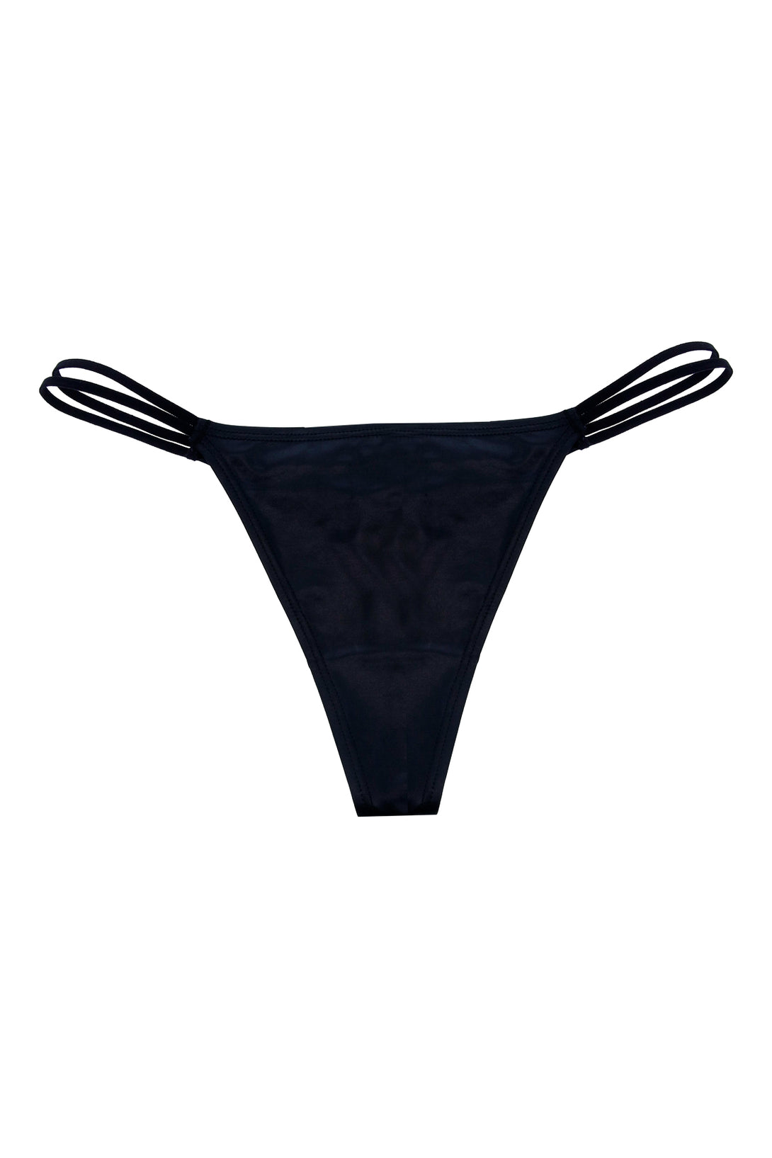 Panty negro tipo cuerina para mujer