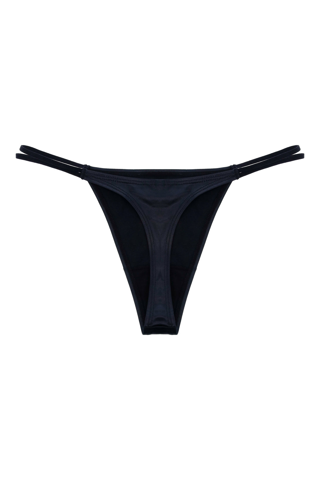 Panty negro tipo cuerina para mujer