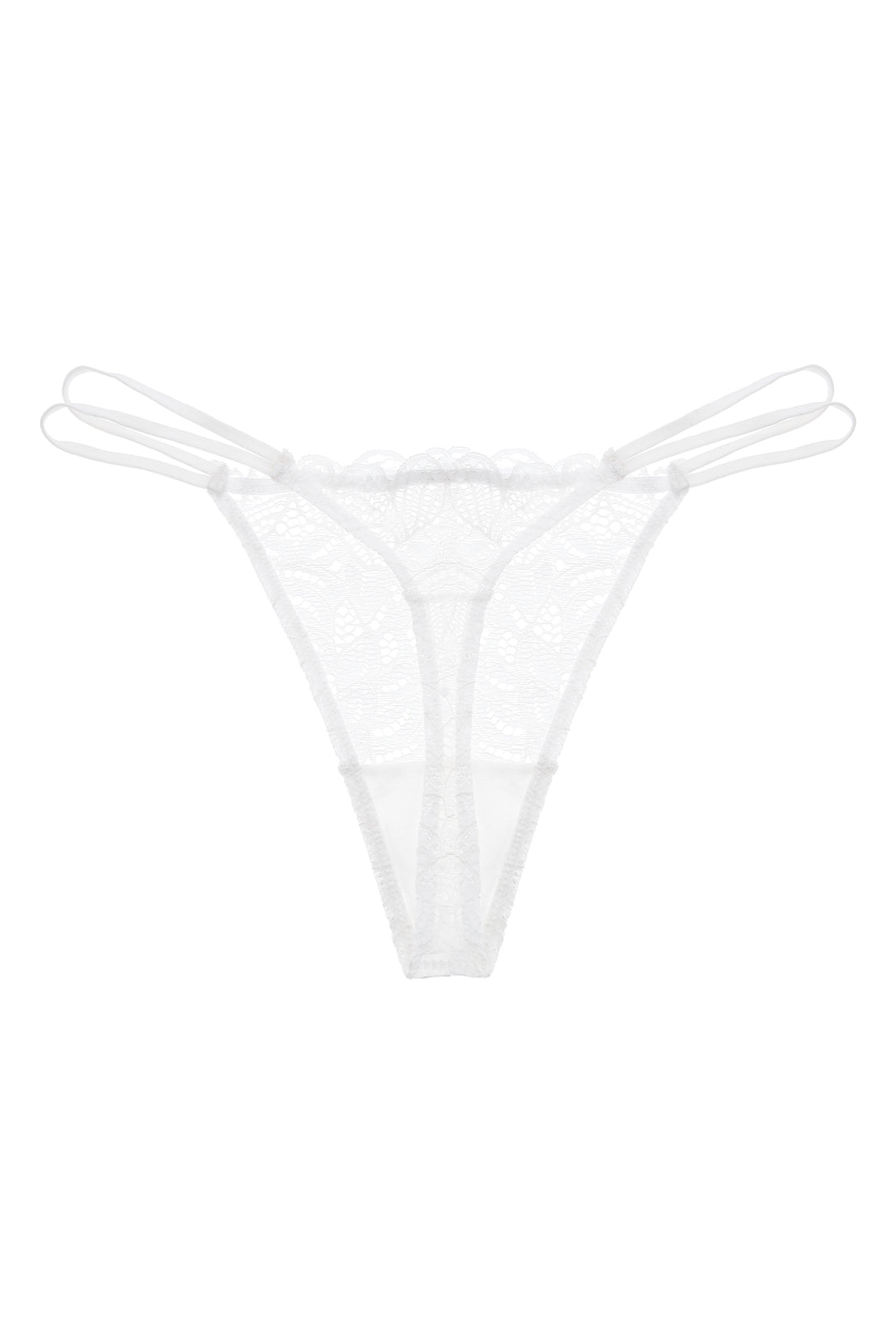 Women's Ecru Thong Panty