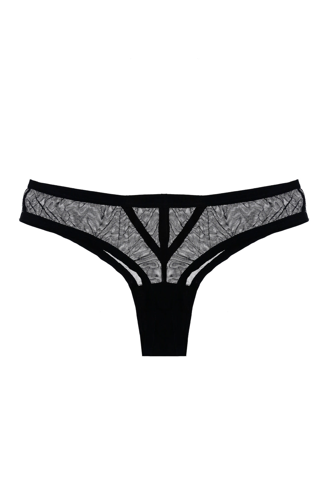 Women's Black Thong Panty