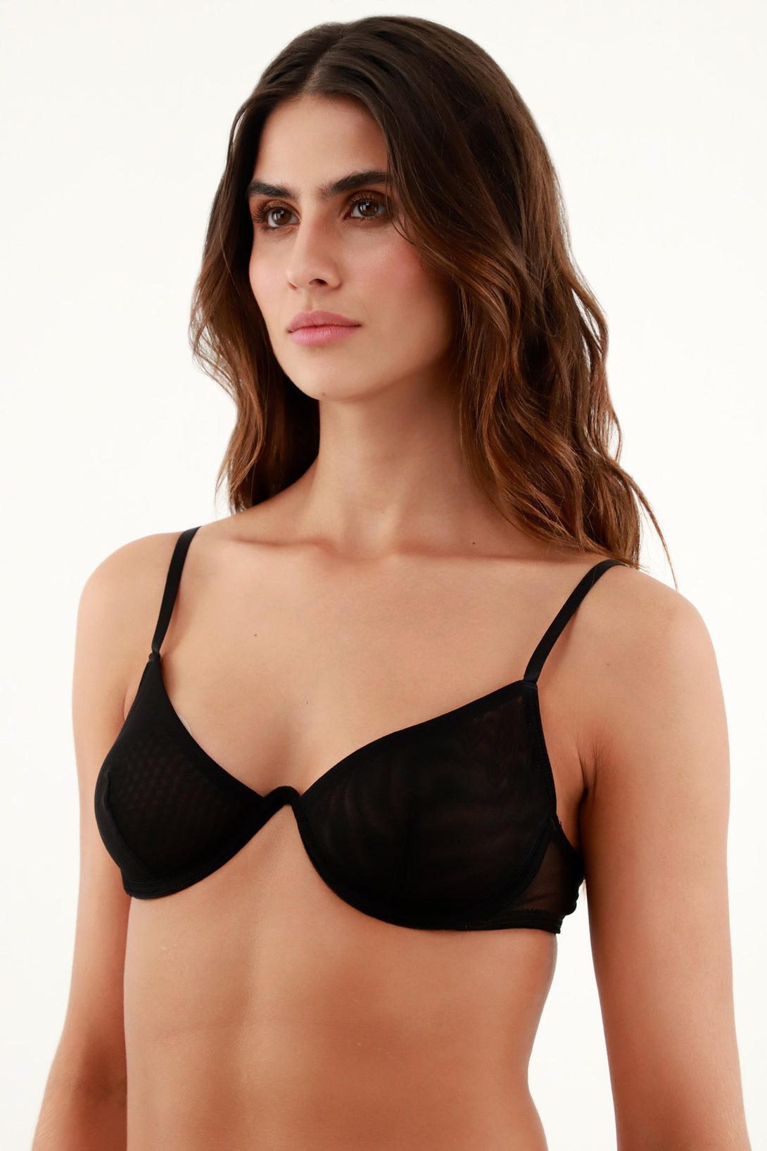 Women's Underwire Black Top