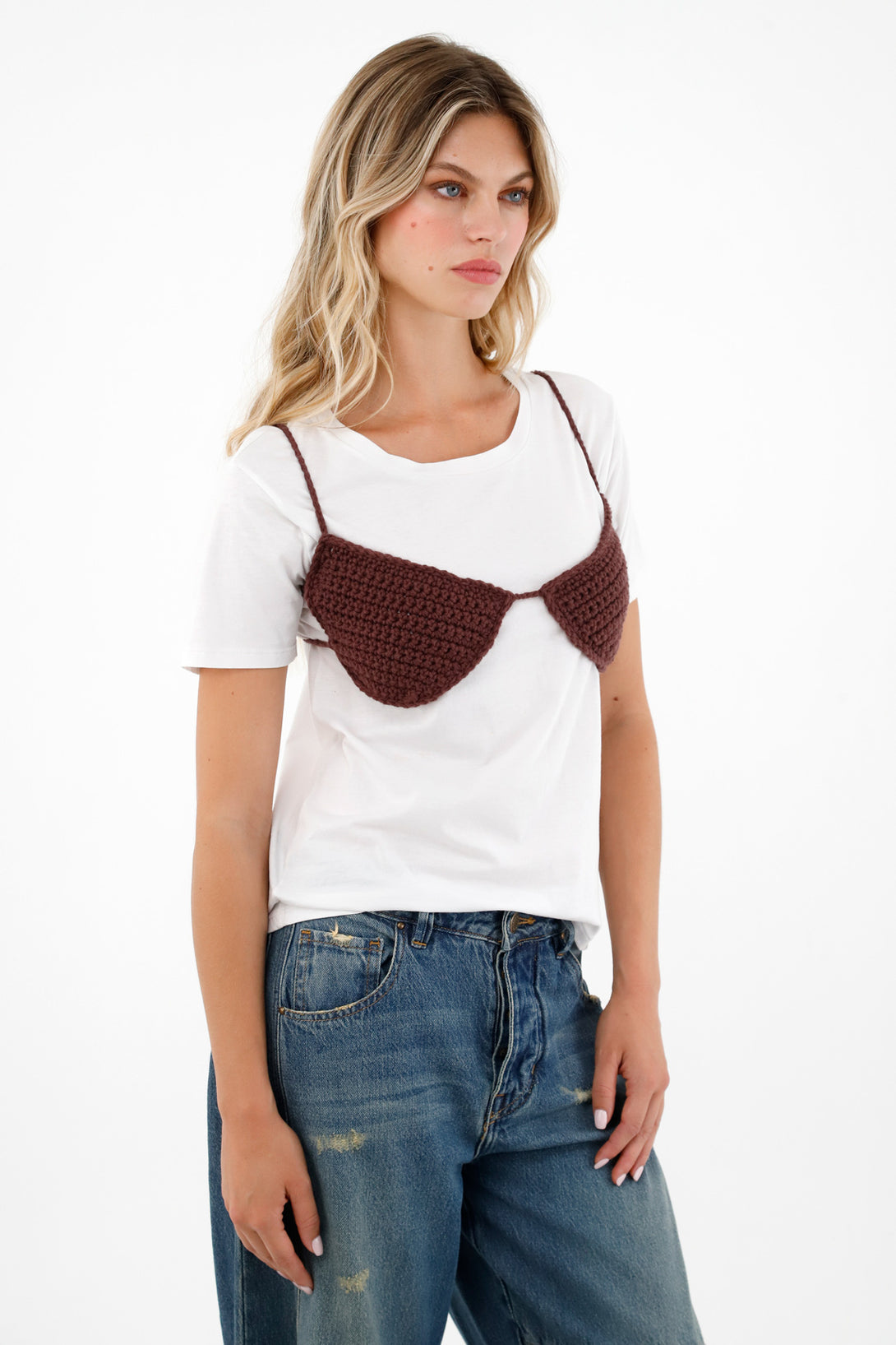 Women's Red Knit Top