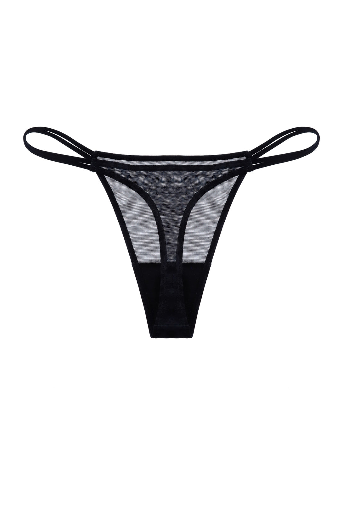 Panty negro con diseño animal print para mujer