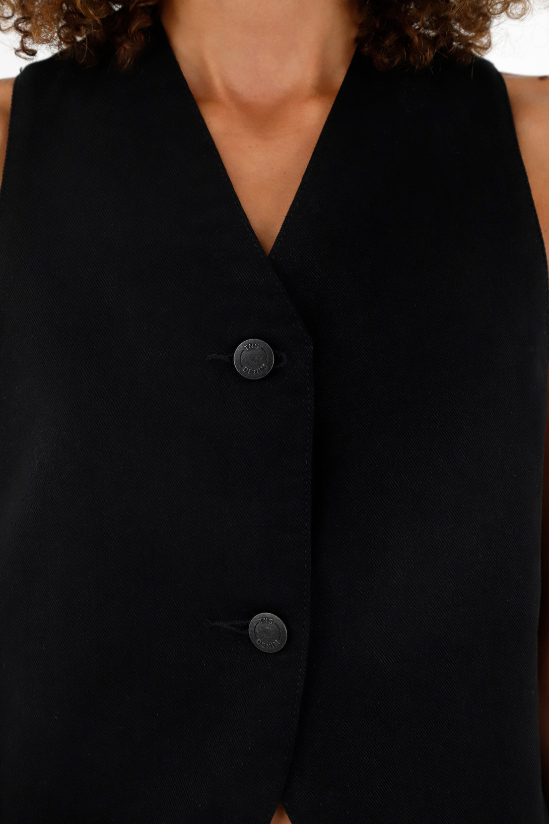 Women's Black Oversized Vest