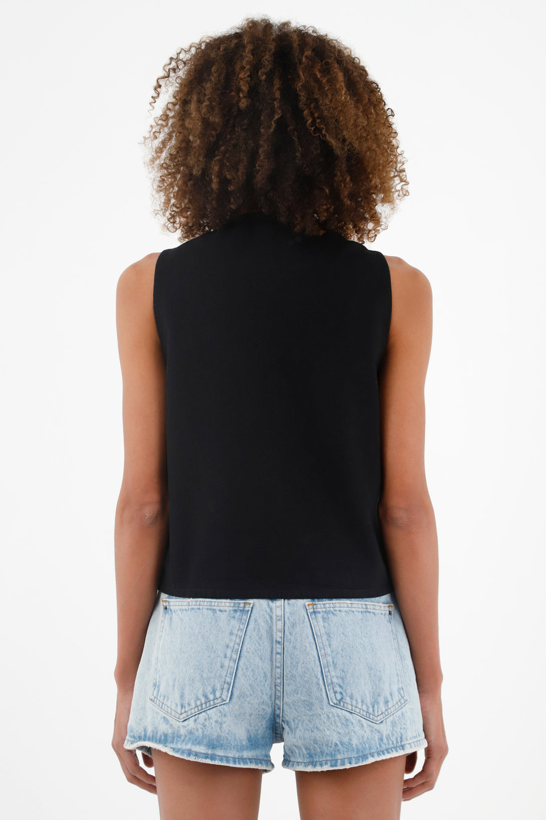 Women's Black Oversized Vest