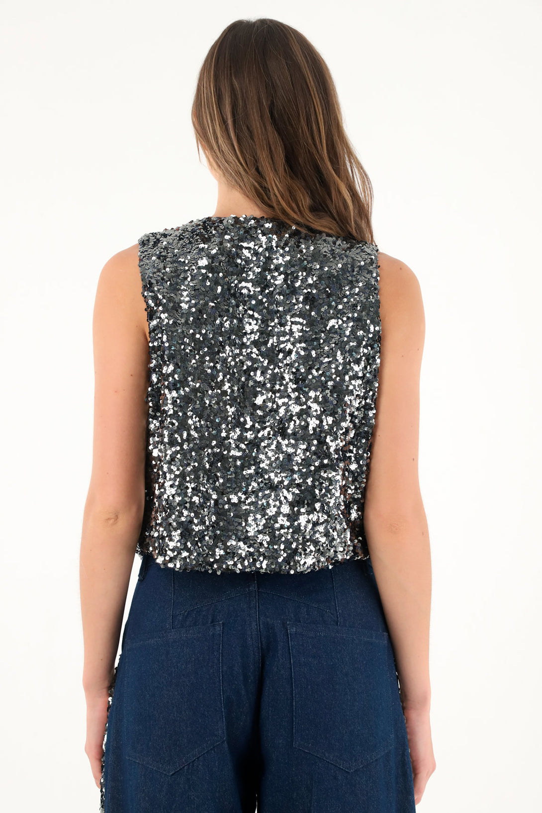 Women's sequin vest