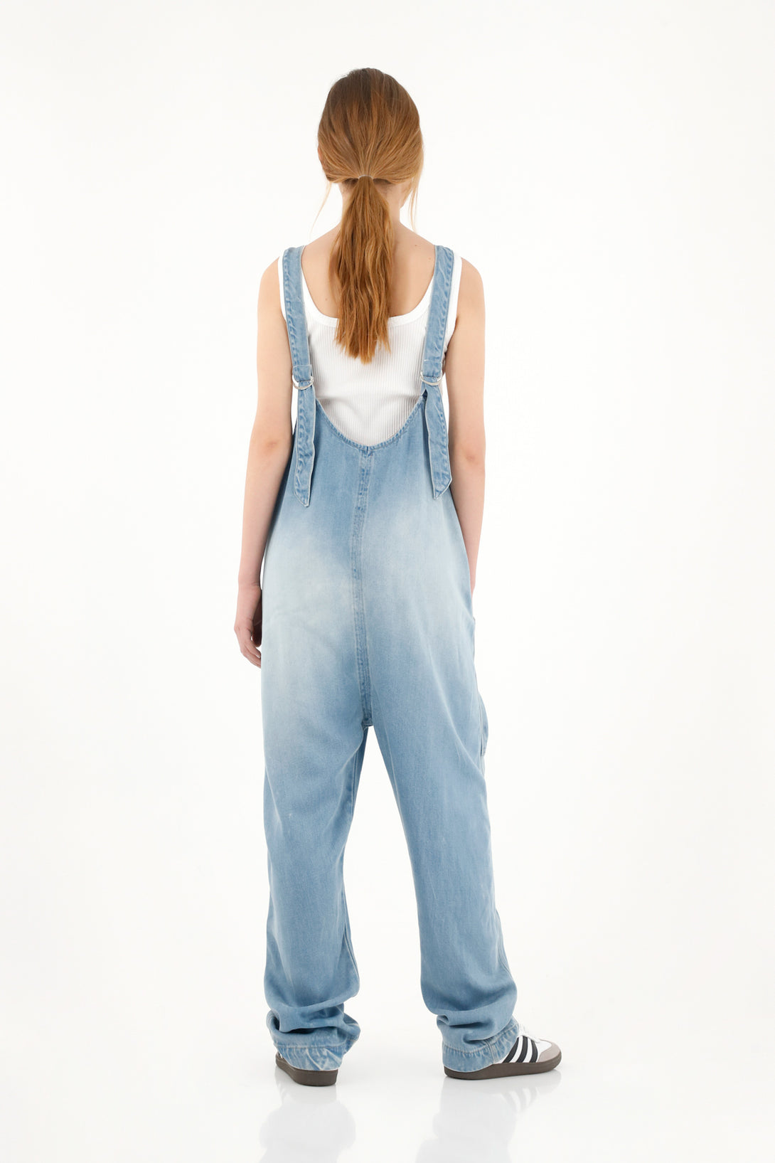 Women's overall in denim blue