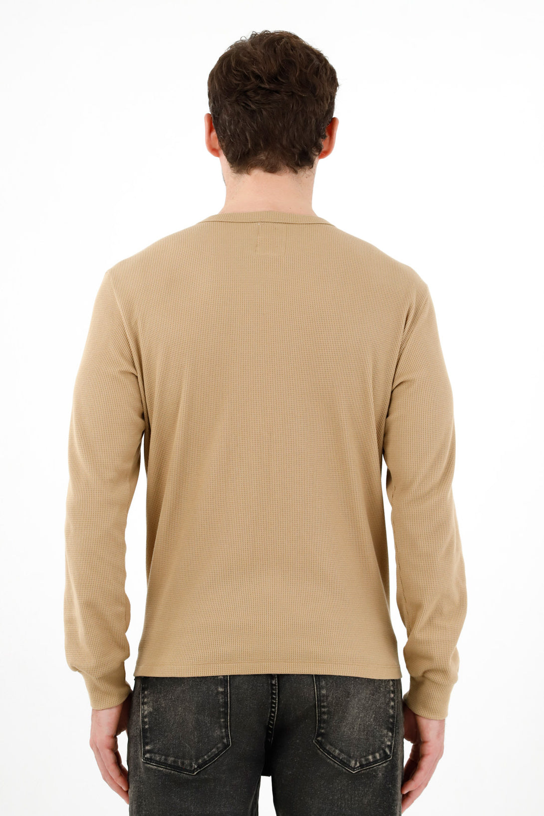 Men's Brown Patch Pocket Sweater