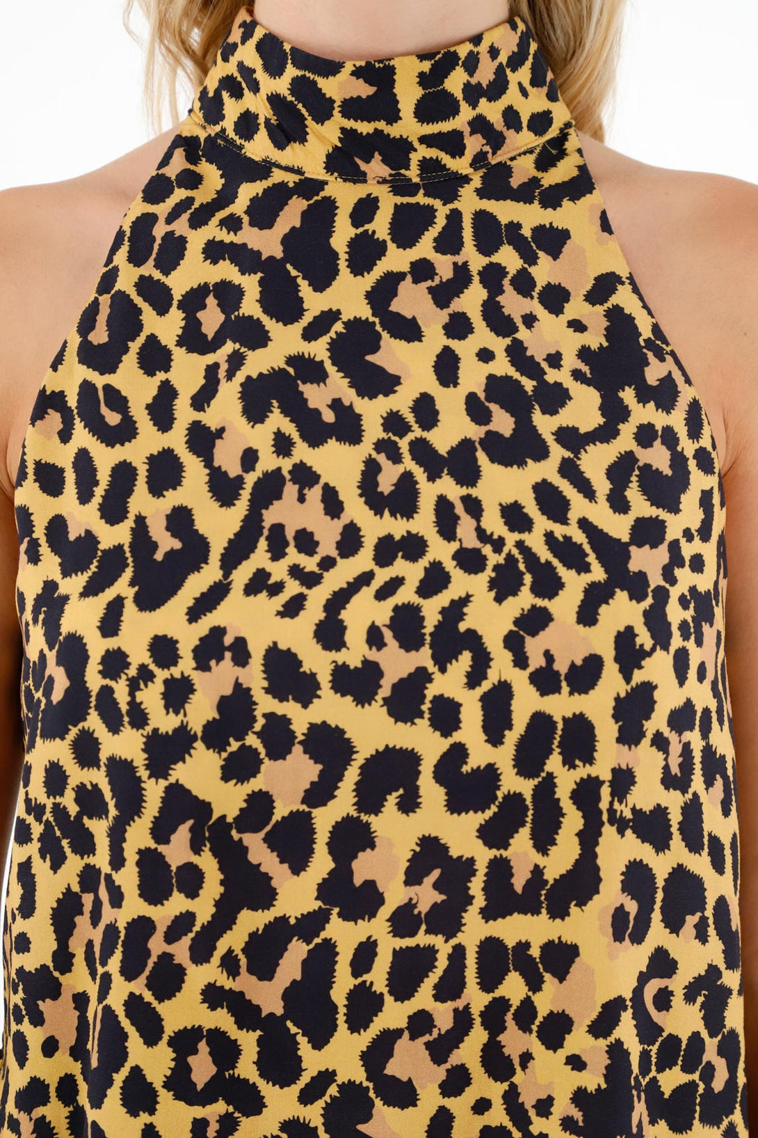 Camisa con diseño de animal print para mujer