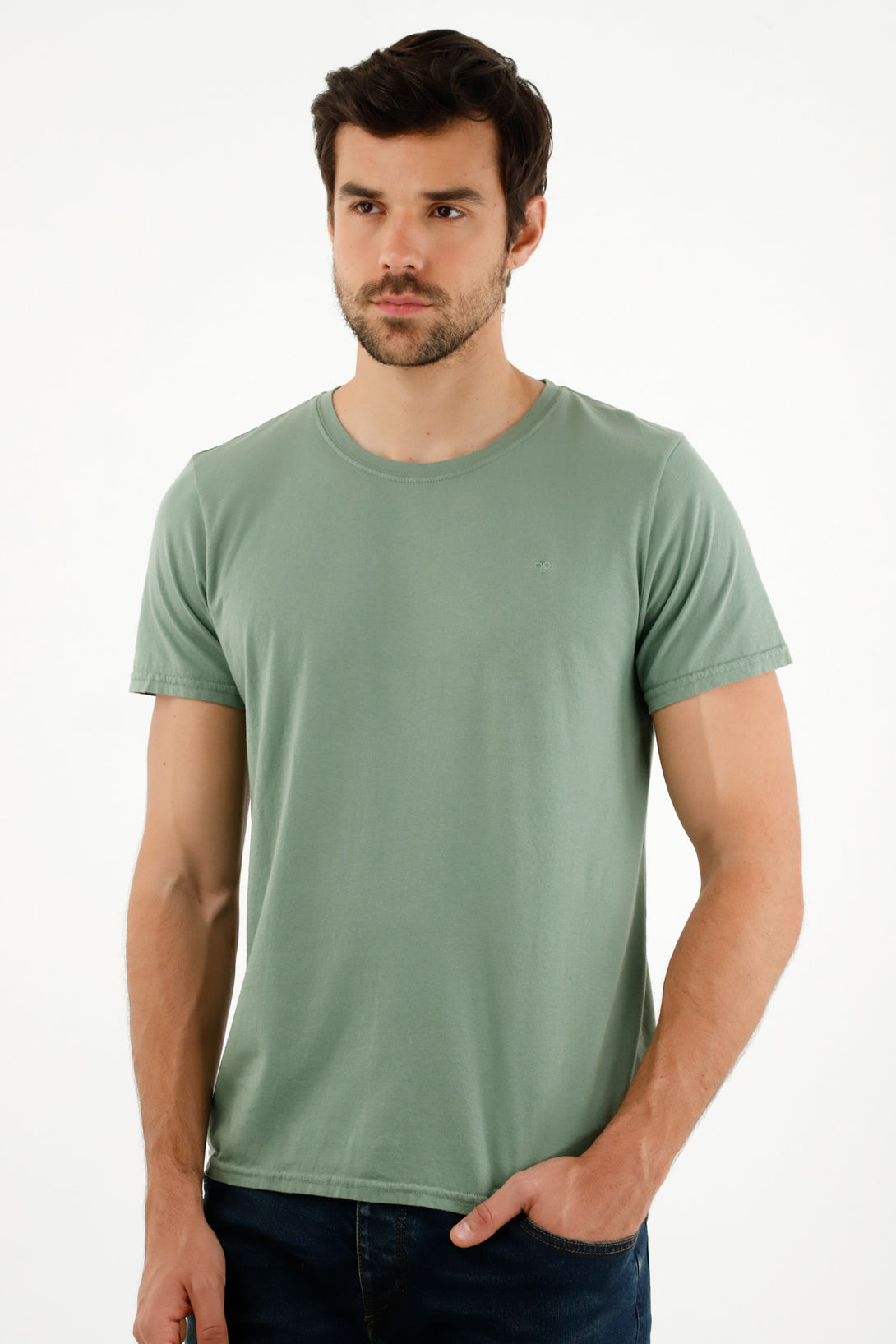 Men's Short Sleeve Green Tee