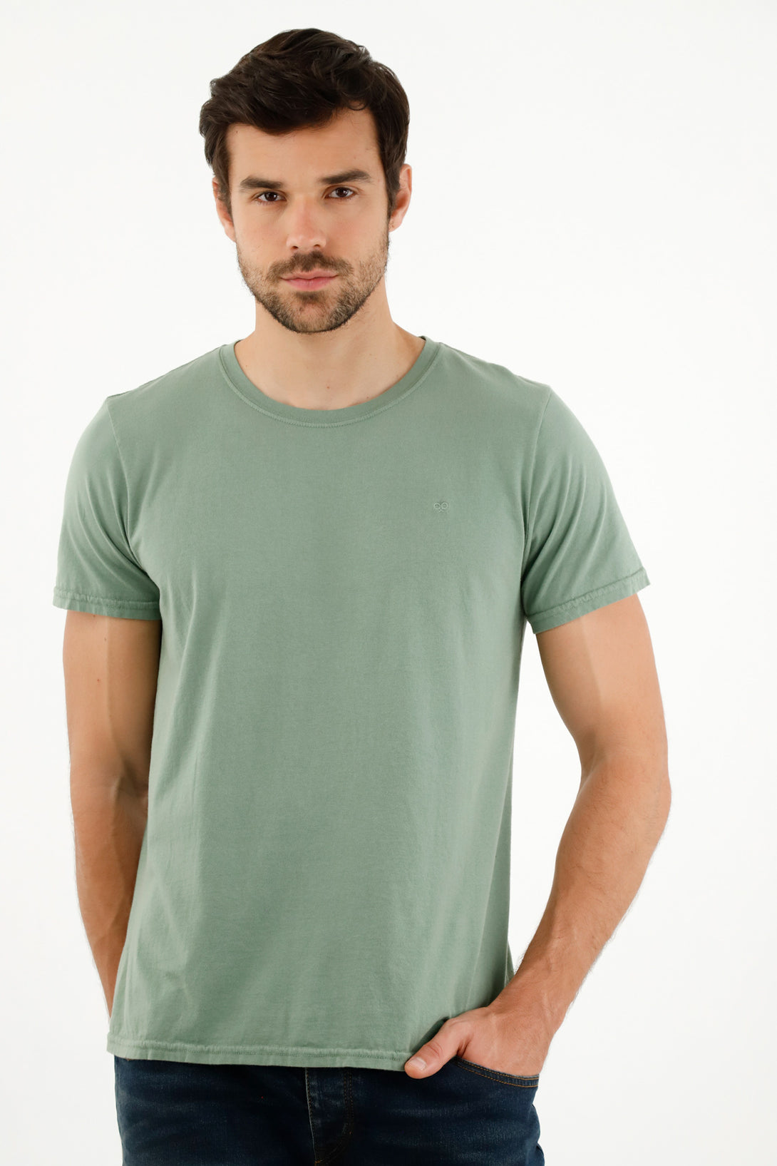 Men's Short Sleeve Green Tee