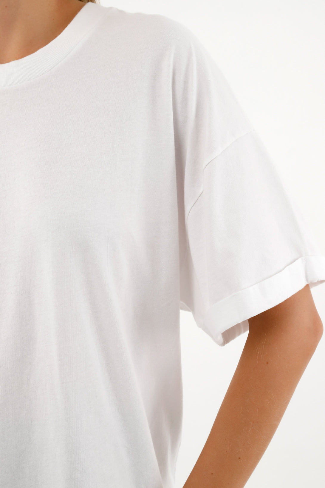 Women's White Long T-Shirt