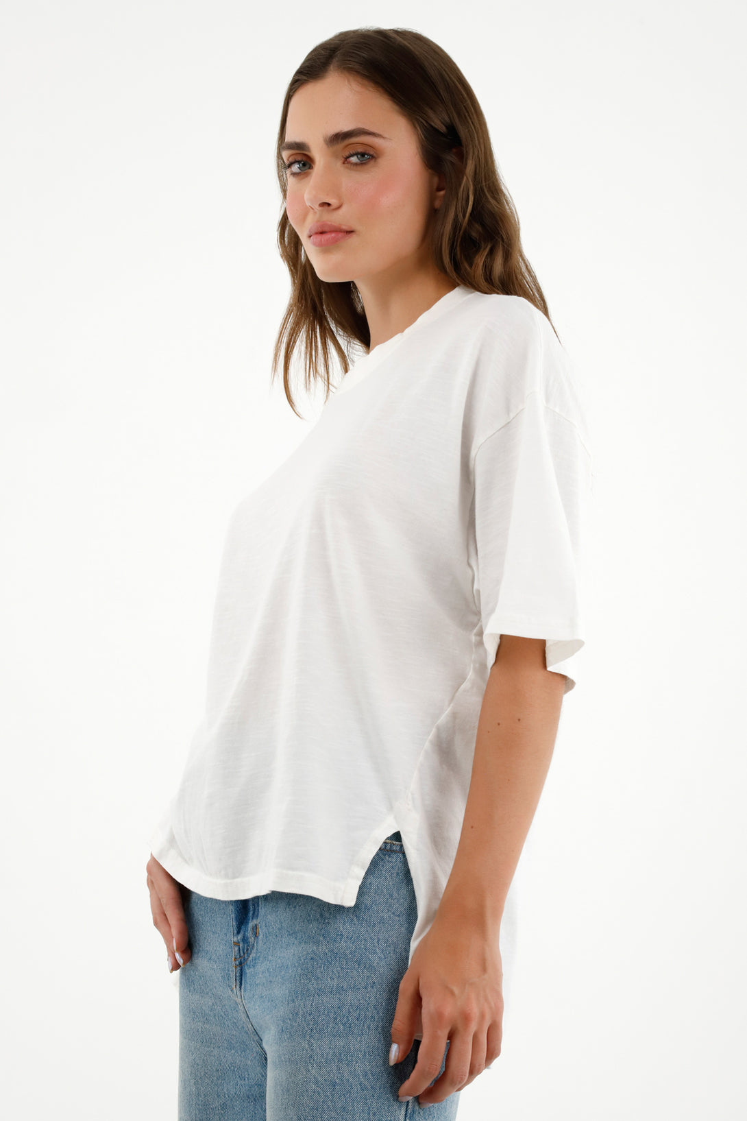 Camiseta crudo oversize para mujer