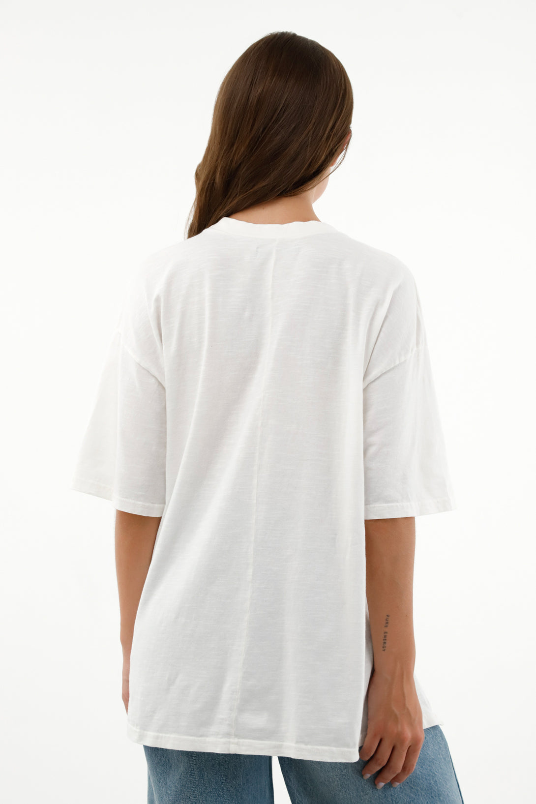 Camiseta crudo oversize para mujer