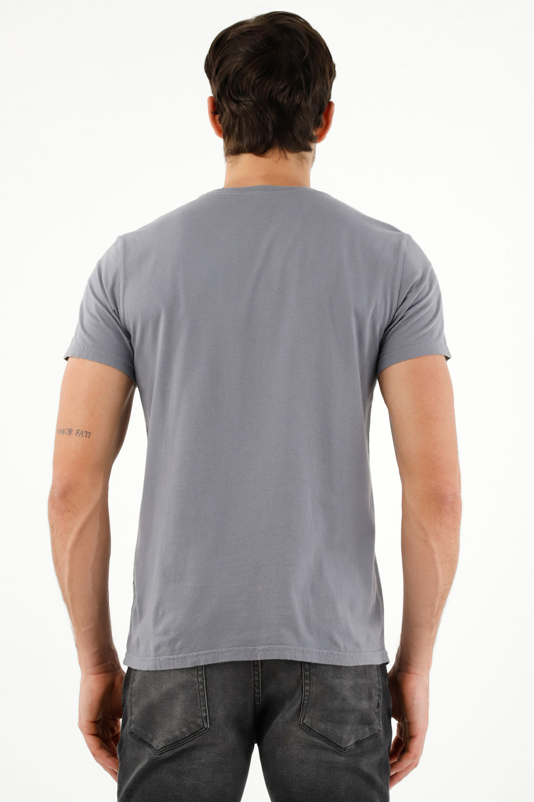 Camiseta básica gris para hombre