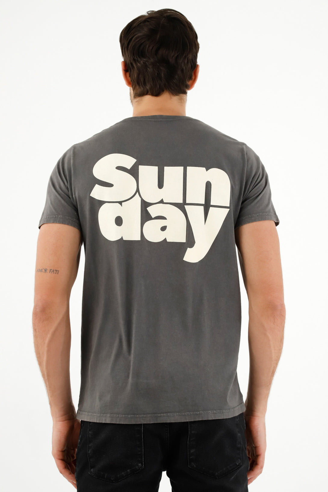 Men's Gray Printed Tee