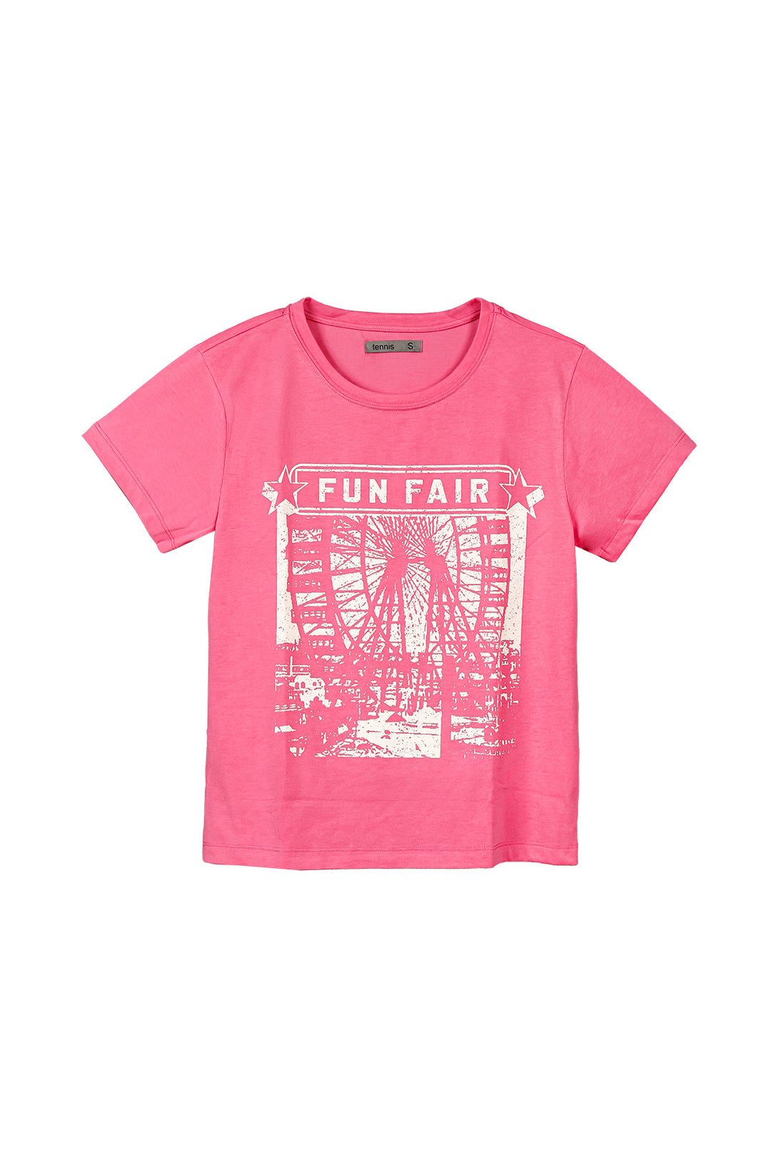 Women's Pink Printed T-Shirt