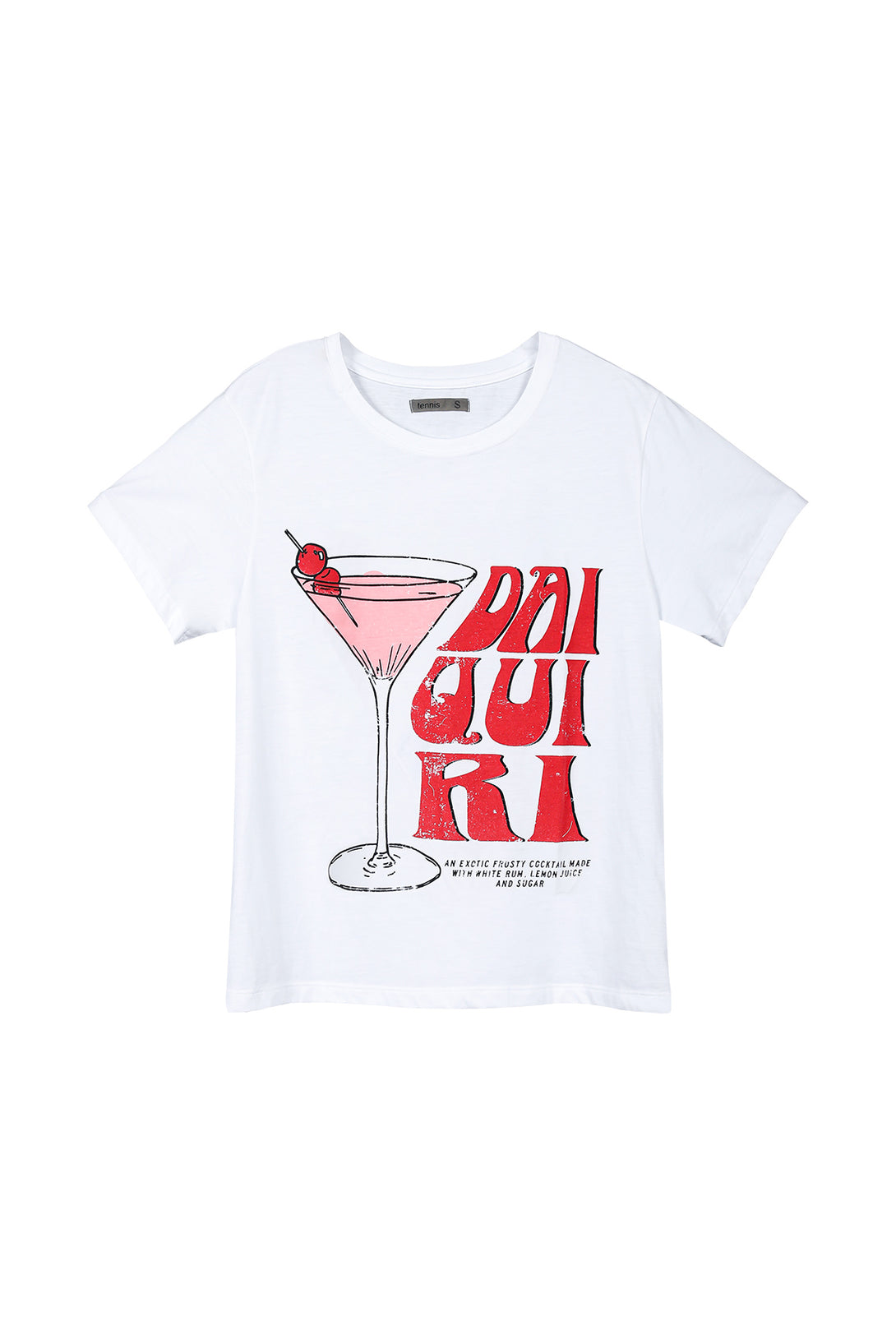 Women's White Printed T-Shirt