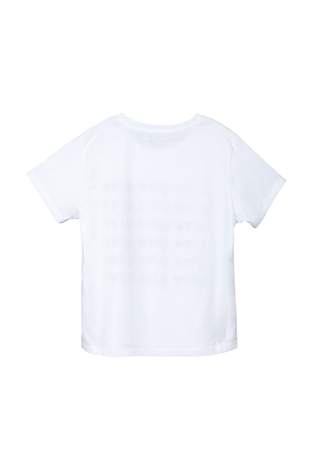 Women's White Front-Printed T-Shirt