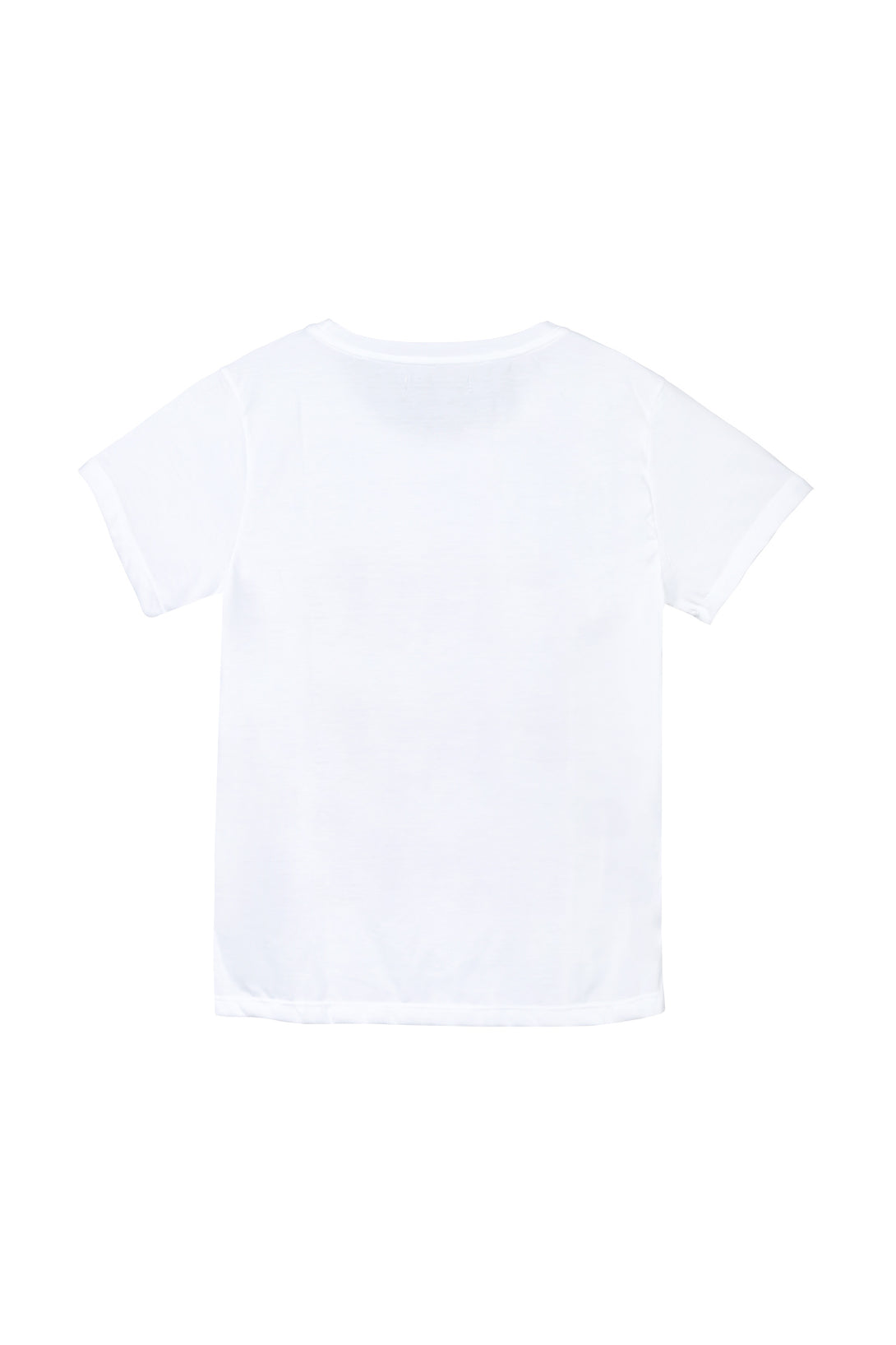 Camiseta blanca manga corta para mujer