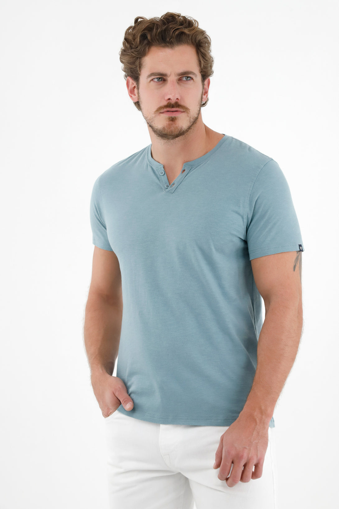 Men's Gray Short Sleeve T-Shirt