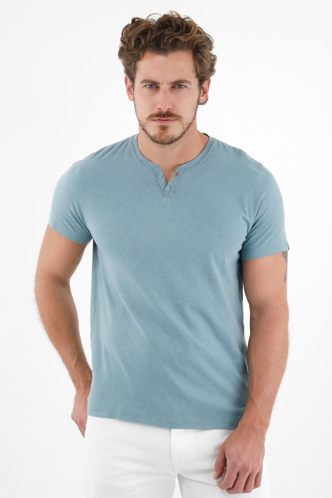 Men's Gray Short Sleeve T-Shirt